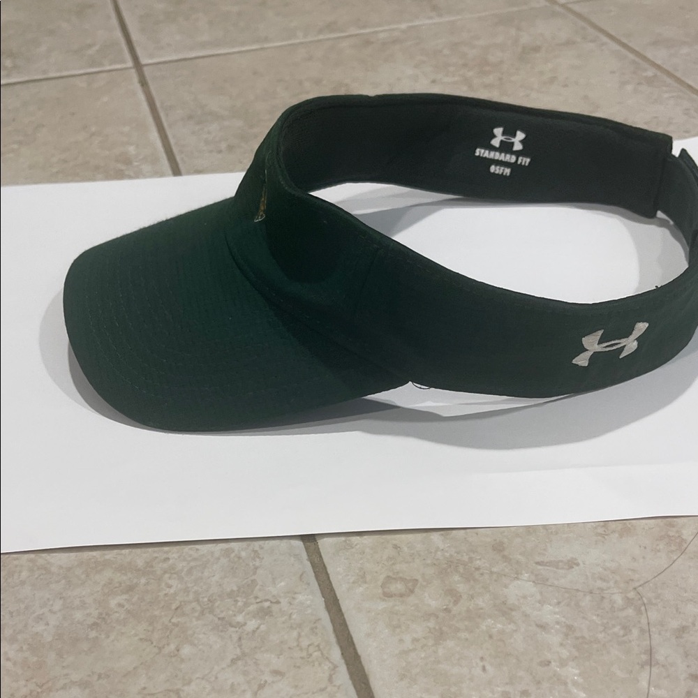 Under Armour Dark Green Sport Visor with Logo